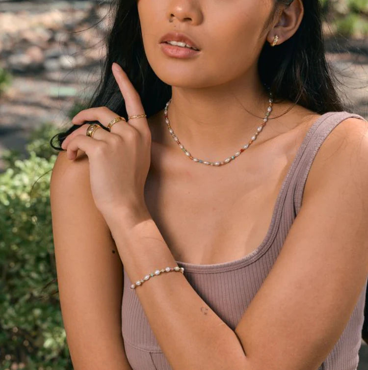 Colorful Pearl Necklace