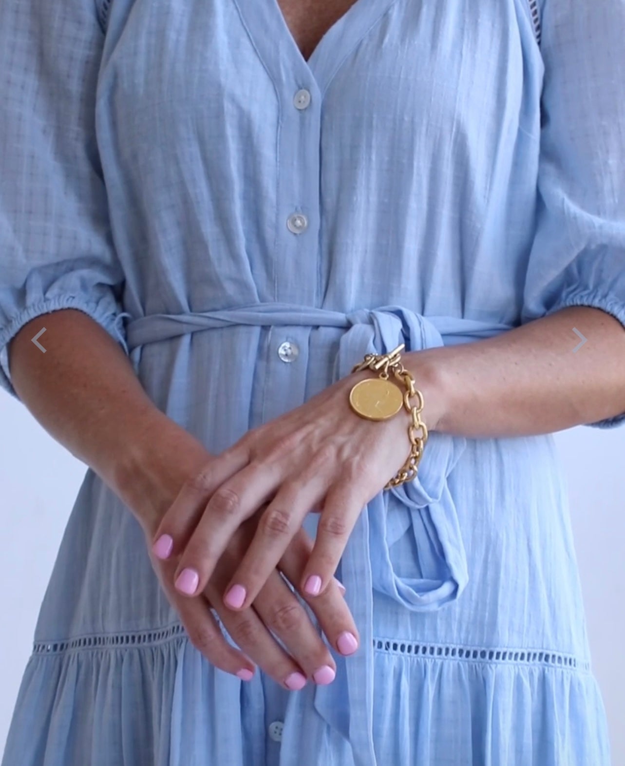 Queen Elizabeth II Coin Chain Bracelet