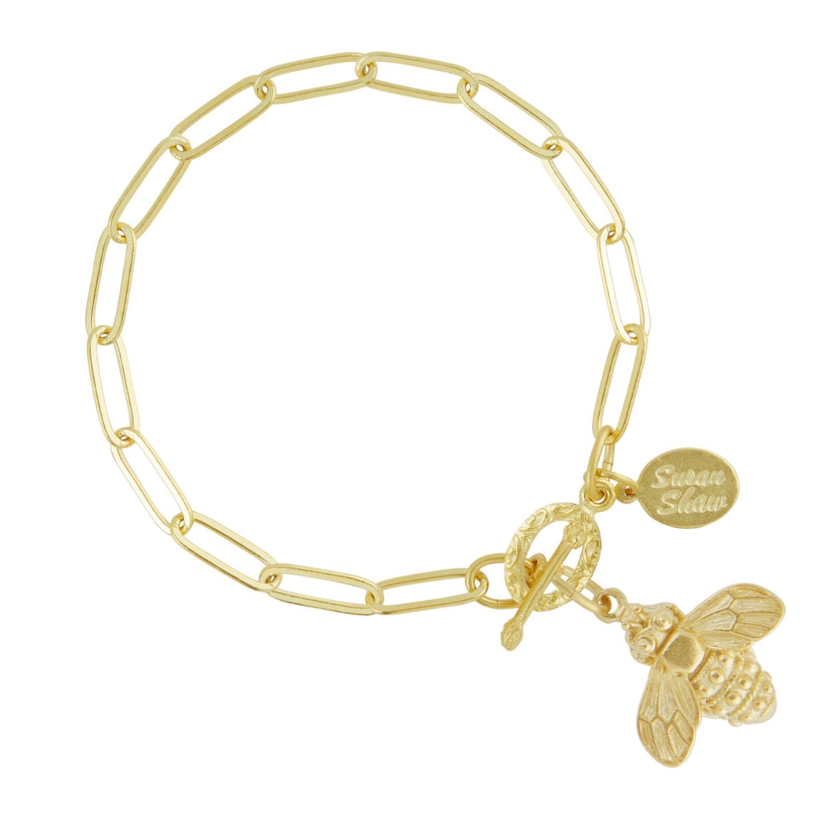 Bee Paperclip Bracelet