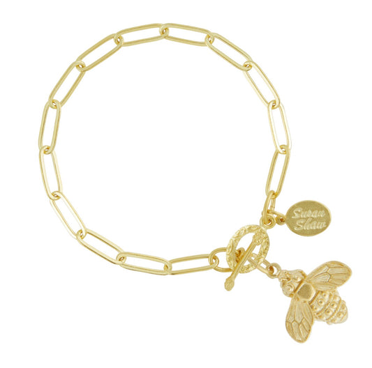 Bee Paperclip Bracelet
