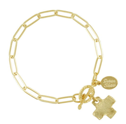 Cross Paperclip Bracelet