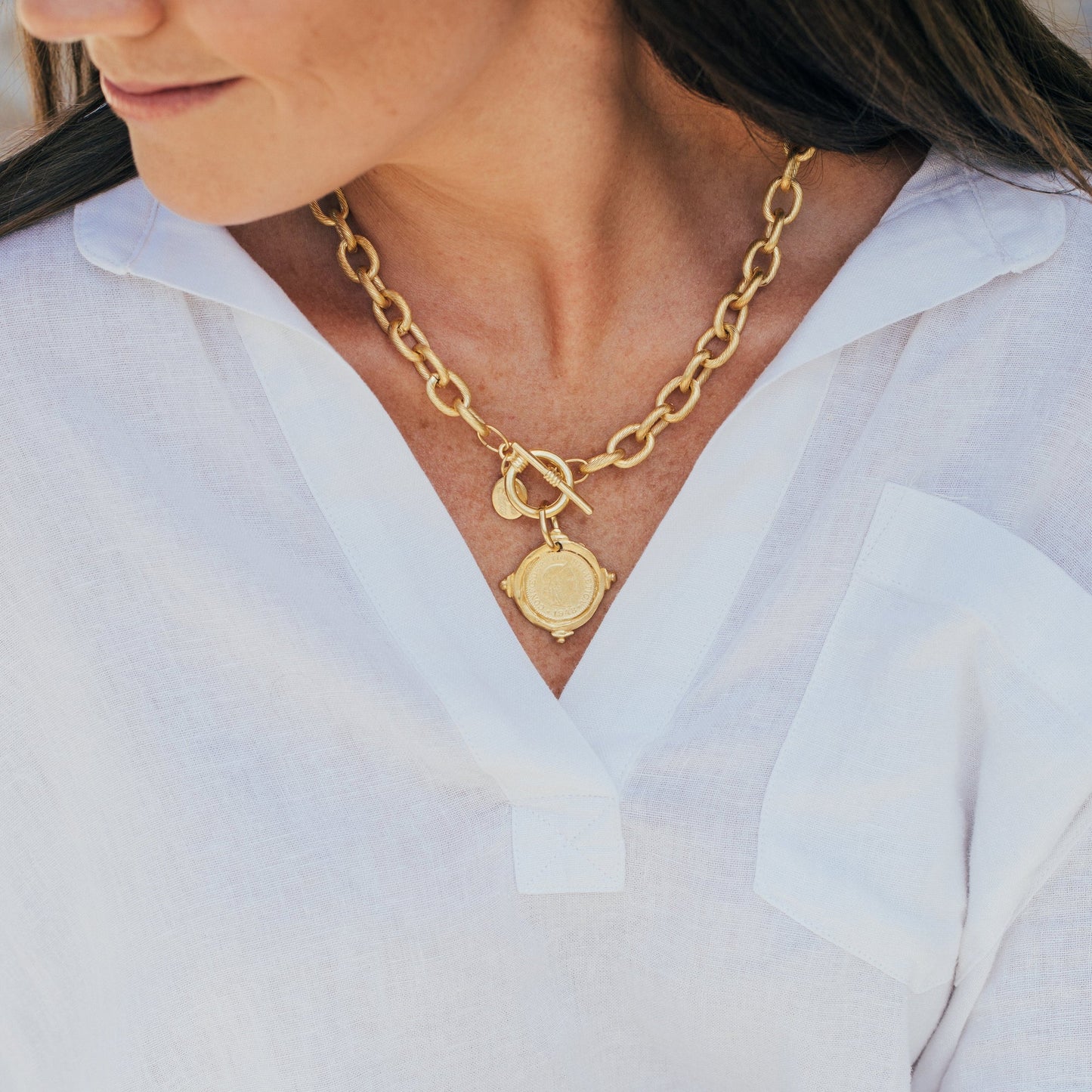Coin Toggle Necklace
