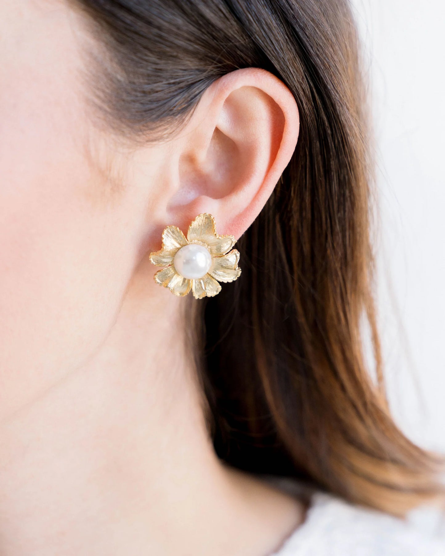 Marigold Pearl Stud